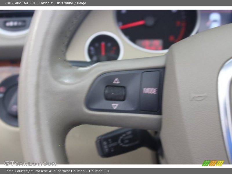 Ibis White / Beige 2007 Audi A4 2.0T Cabriolet