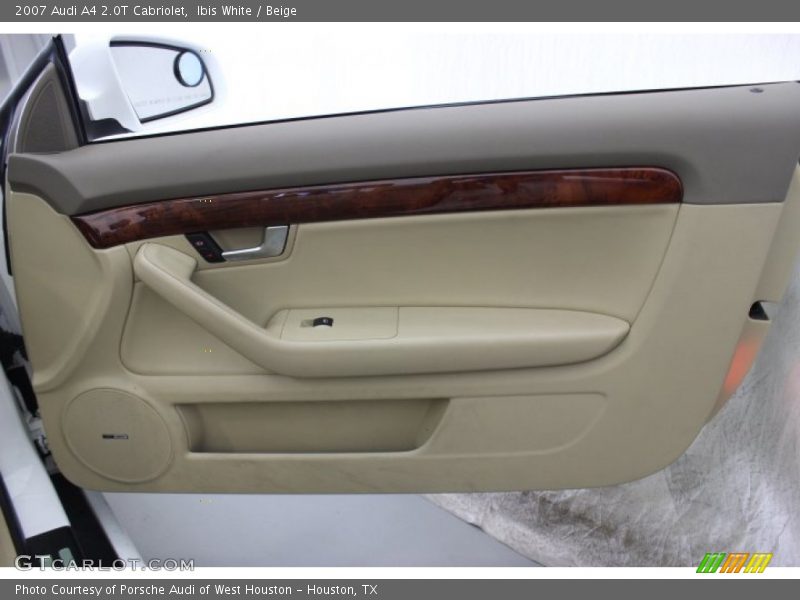 Ibis White / Beige 2007 Audi A4 2.0T Cabriolet