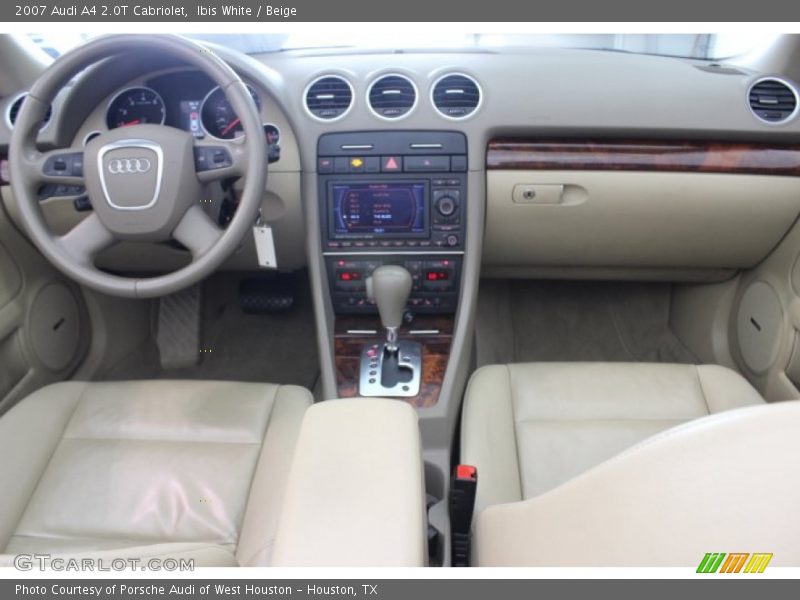 Ibis White / Beige 2007 Audi A4 2.0T Cabriolet