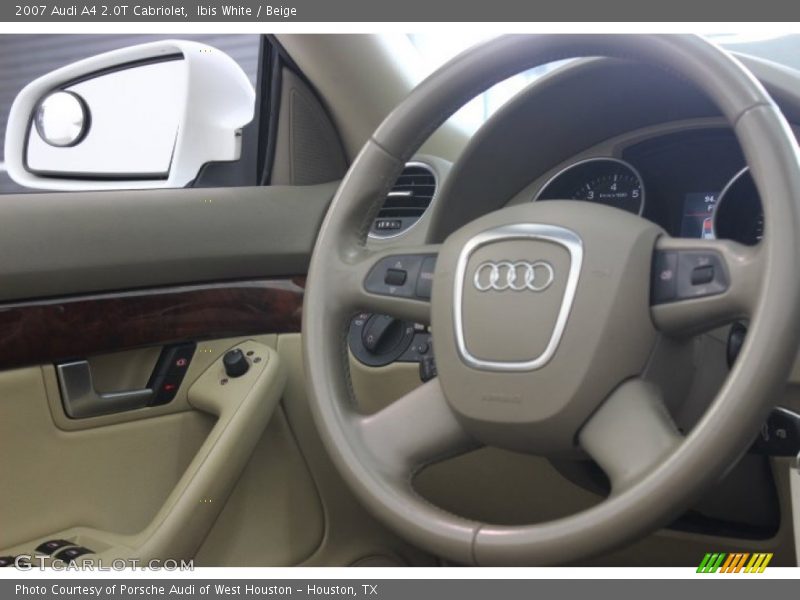 Ibis White / Beige 2007 Audi A4 2.0T Cabriolet