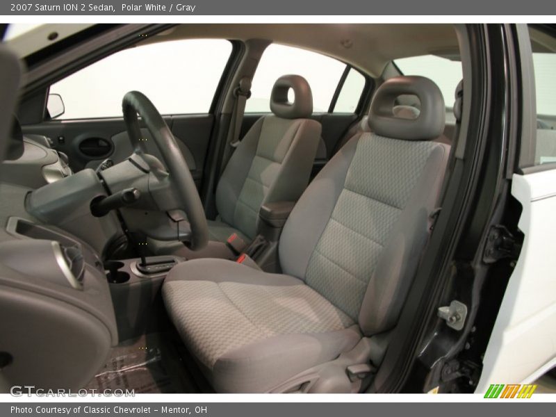 Polar White / Gray 2007 Saturn ION 2 Sedan
