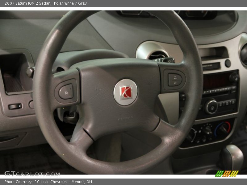 Polar White / Gray 2007 Saturn ION 2 Sedan