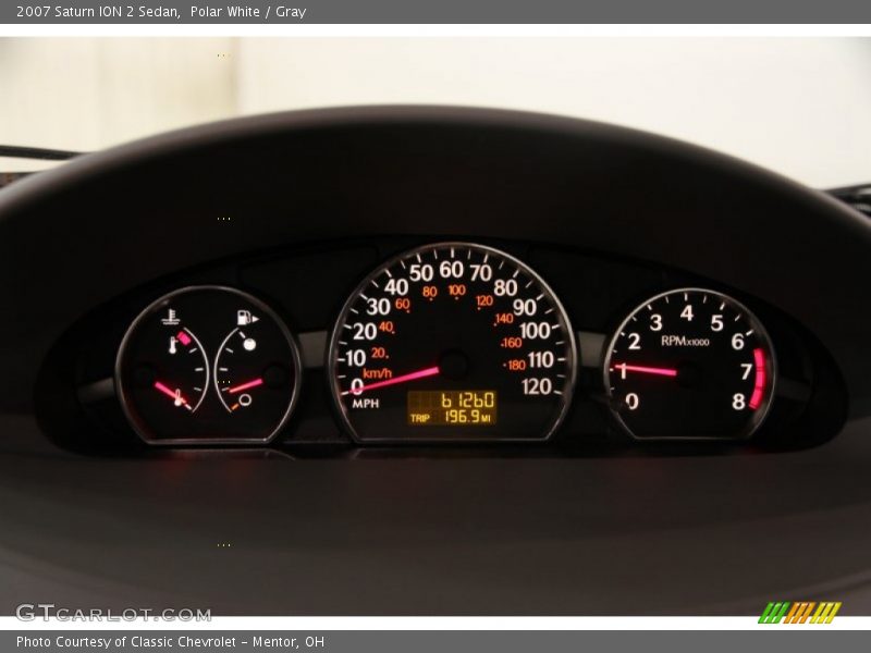 Polar White / Gray 2007 Saturn ION 2 Sedan