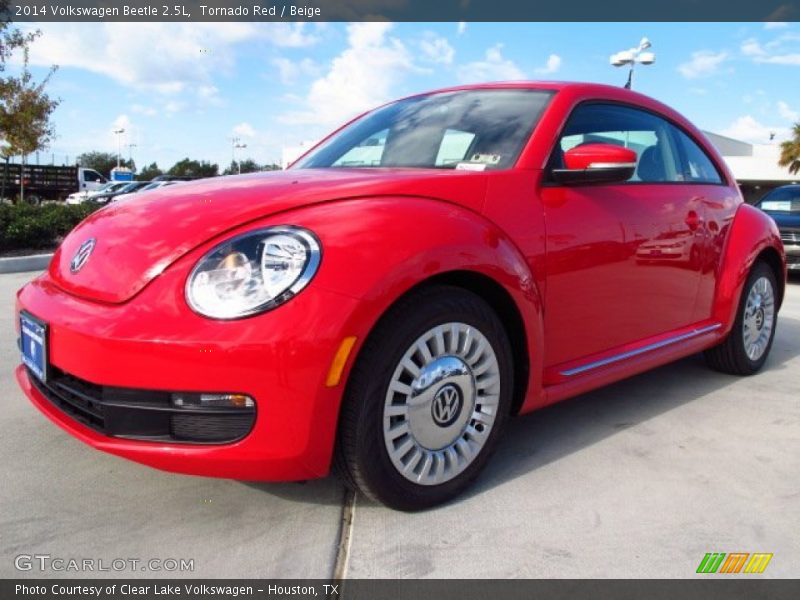 Tornado Red / Beige 2014 Volkswagen Beetle 2.5L