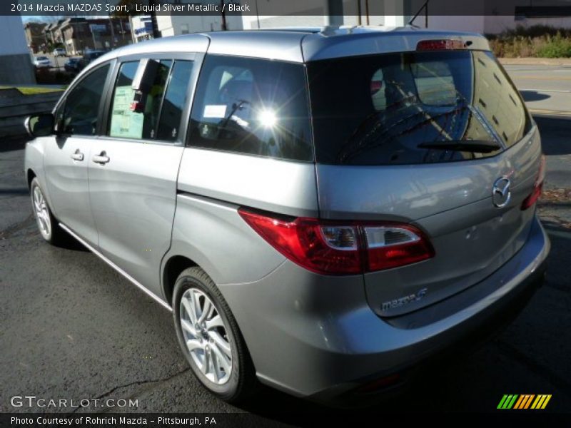 Liquid Silver Metallic / Black 2014 Mazda MAZDA5 Sport