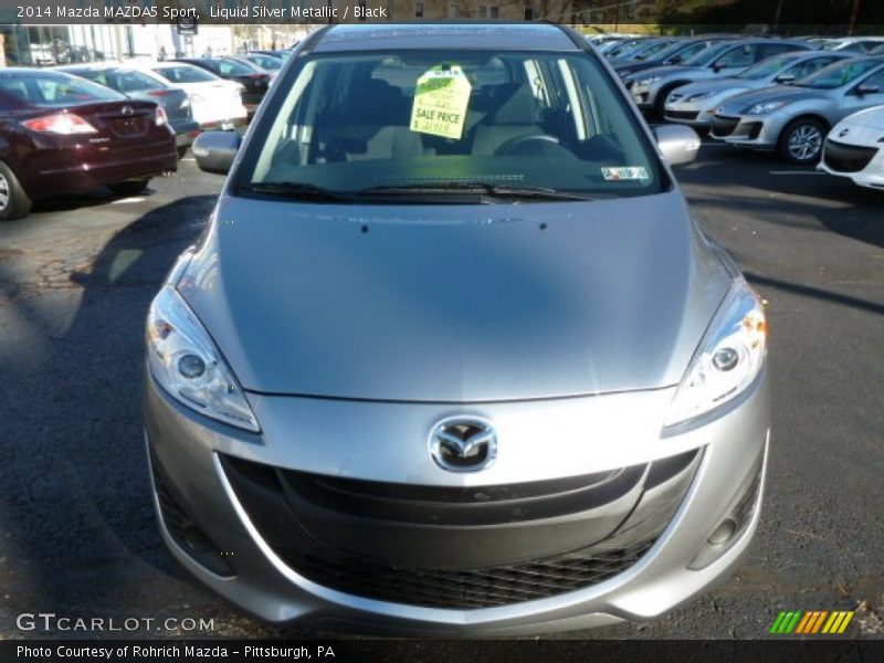 Liquid Silver Metallic / Black 2014 Mazda MAZDA5 Sport