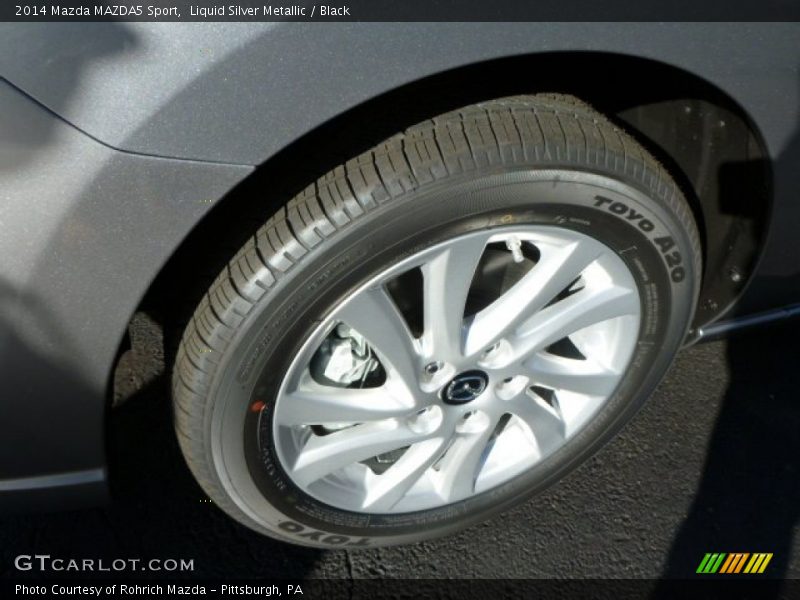 Liquid Silver Metallic / Black 2014 Mazda MAZDA5 Sport