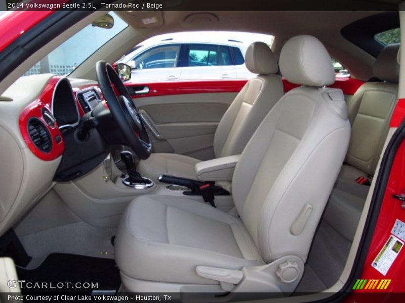 Tornado Red / Beige 2014 Volkswagen Beetle 2.5L