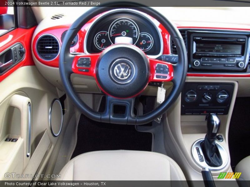 Tornado Red / Beige 2014 Volkswagen Beetle 2.5L