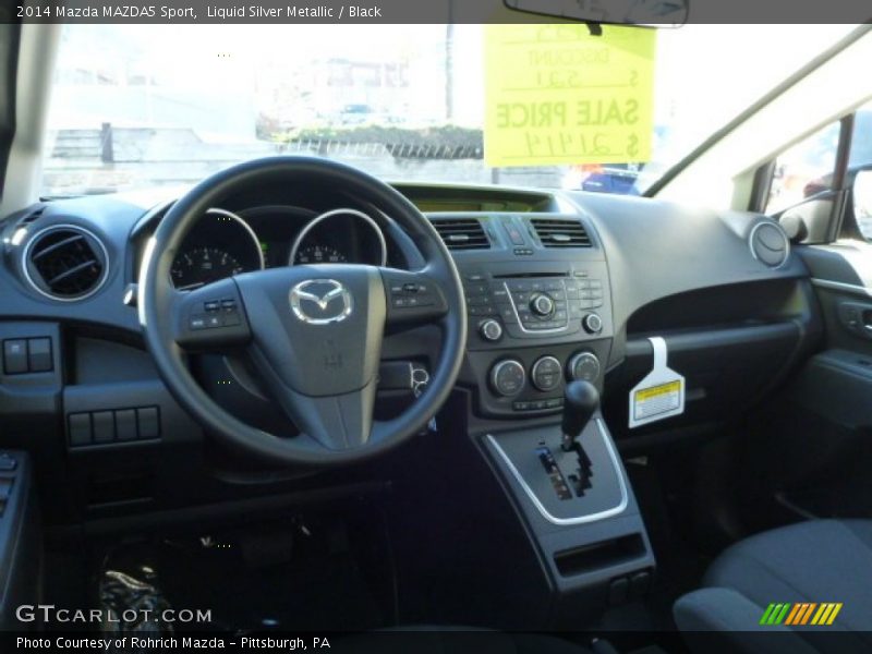 Liquid Silver Metallic / Black 2014 Mazda MAZDA5 Sport