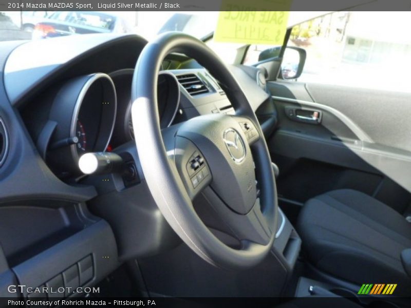 Liquid Silver Metallic / Black 2014 Mazda MAZDA5 Sport