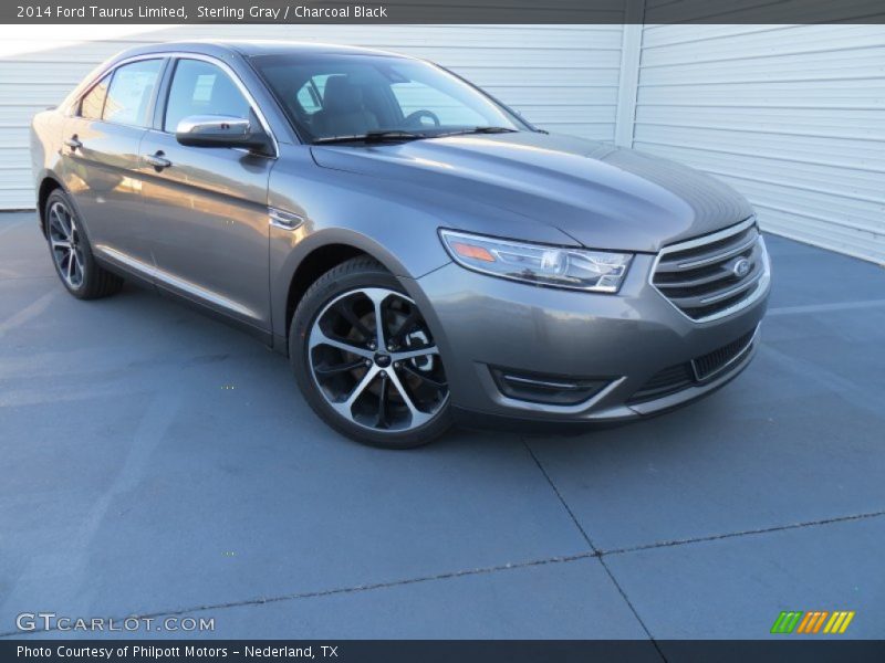 Sterling Gray / Charcoal Black 2014 Ford Taurus Limited
