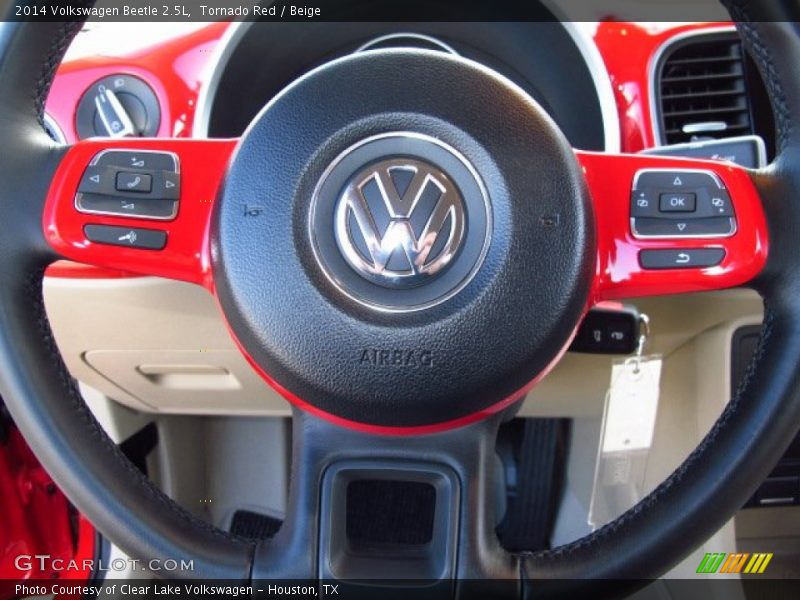 Tornado Red / Beige 2014 Volkswagen Beetle 2.5L