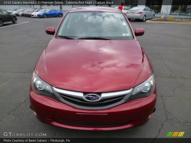 Camellia Red Pearl / Carbon Black 2010 Subaru Impreza 2.5i Premium Sedan