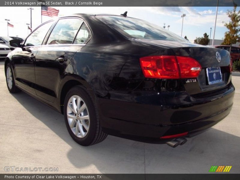 Black / Cornsilk Beige 2014 Volkswagen Jetta SE Sedan