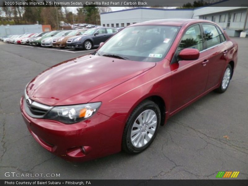 Camellia Red Pearl / Carbon Black 2010 Subaru Impreza 2.5i Premium Sedan
