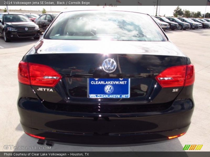 Black / Cornsilk Beige 2014 Volkswagen Jetta SE Sedan