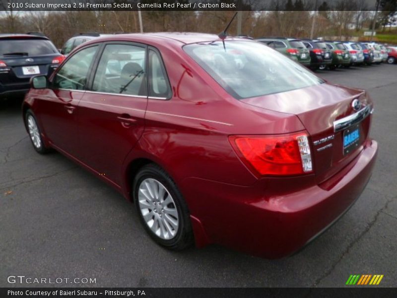 Camellia Red Pearl / Carbon Black 2010 Subaru Impreza 2.5i Premium Sedan