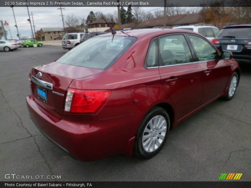 Camellia Red Pearl / Carbon Black 2010 Subaru Impreza 2.5i Premium Sedan