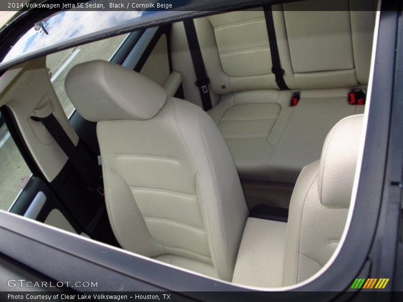 Black / Cornsilk Beige 2014 Volkswagen Jetta SE Sedan