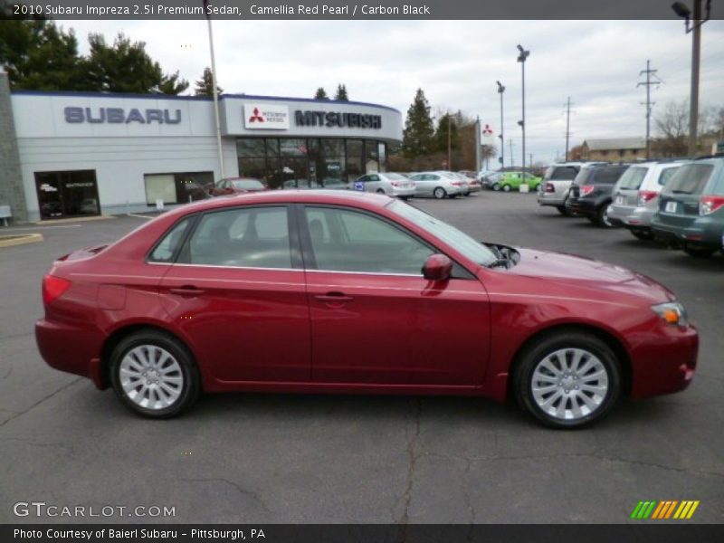 Camellia Red Pearl / Carbon Black 2010 Subaru Impreza 2.5i Premium Sedan