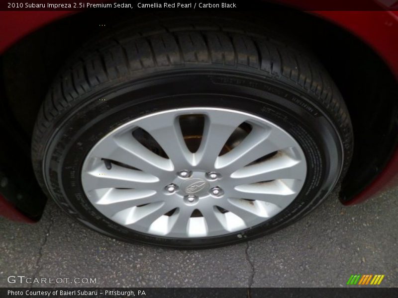 Camellia Red Pearl / Carbon Black 2010 Subaru Impreza 2.5i Premium Sedan