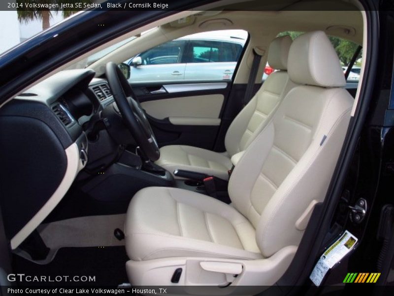 Black / Cornsilk Beige 2014 Volkswagen Jetta SE Sedan