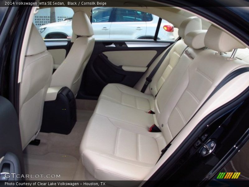Black / Cornsilk Beige 2014 Volkswagen Jetta SE Sedan