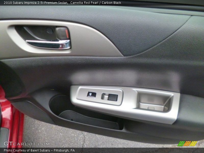 Camellia Red Pearl / Carbon Black 2010 Subaru Impreza 2.5i Premium Sedan