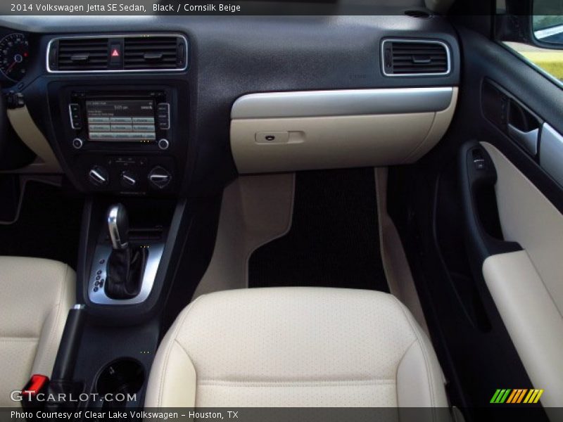 Black / Cornsilk Beige 2014 Volkswagen Jetta SE Sedan