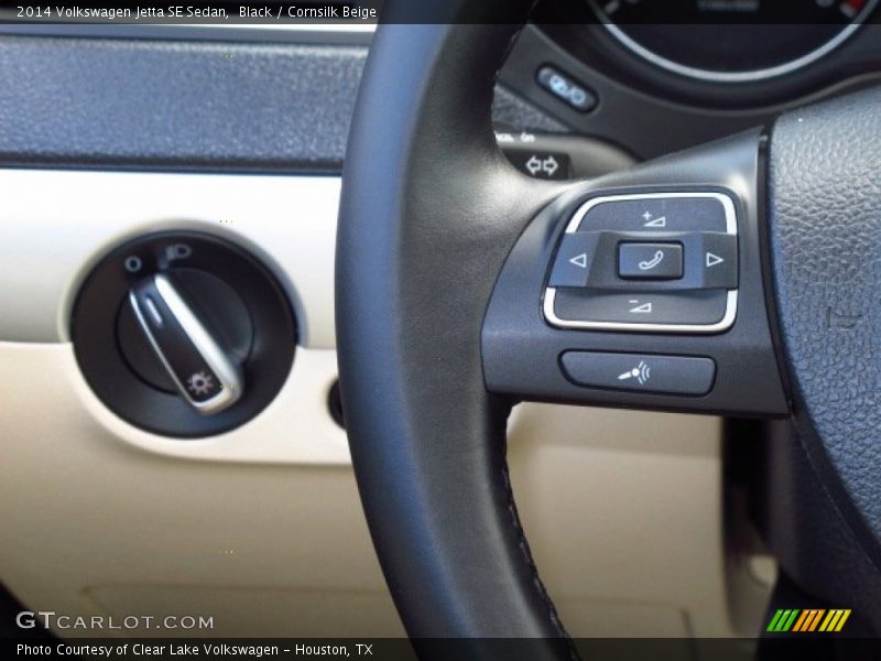 Black / Cornsilk Beige 2014 Volkswagen Jetta SE Sedan