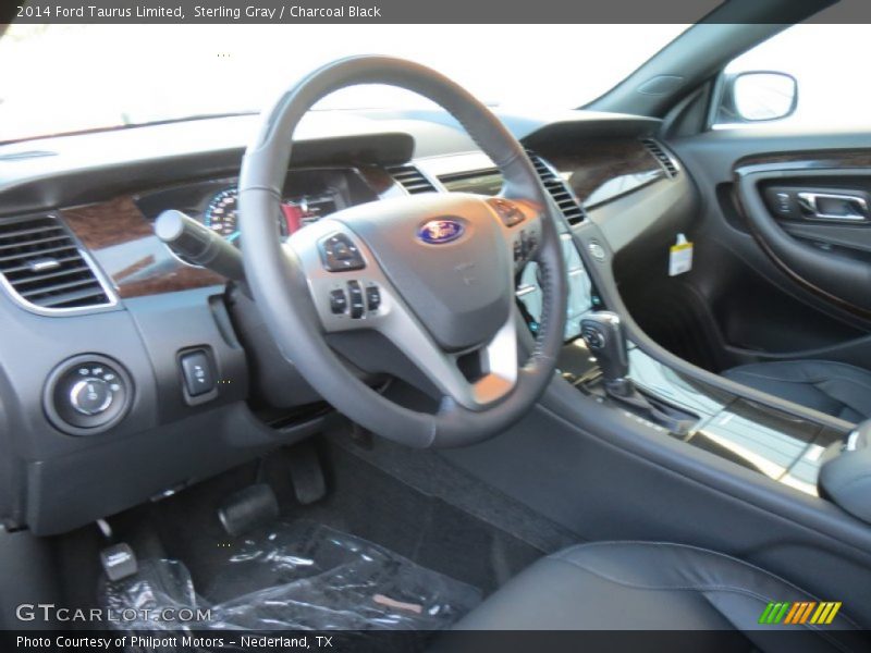 Sterling Gray / Charcoal Black 2014 Ford Taurus Limited