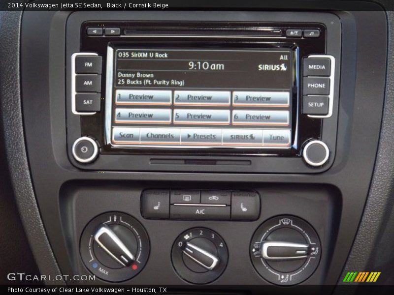 Black / Cornsilk Beige 2014 Volkswagen Jetta SE Sedan