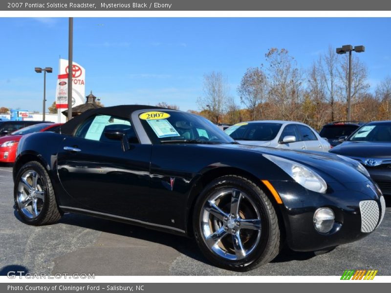 Mysterious Black / Ebony 2007 Pontiac Solstice Roadster