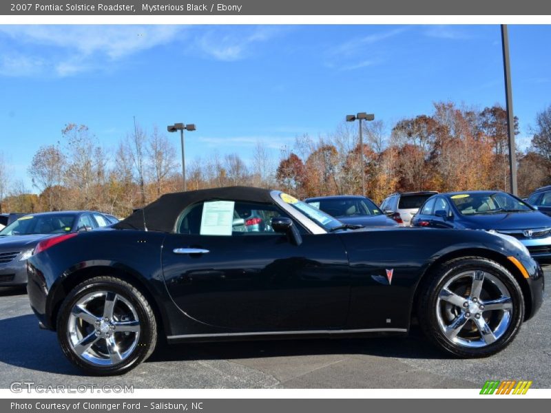 Mysterious Black / Ebony 2007 Pontiac Solstice Roadster