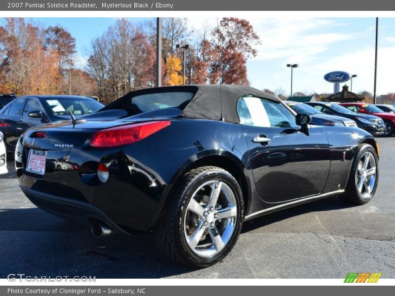 Mysterious Black / Ebony 2007 Pontiac Solstice Roadster