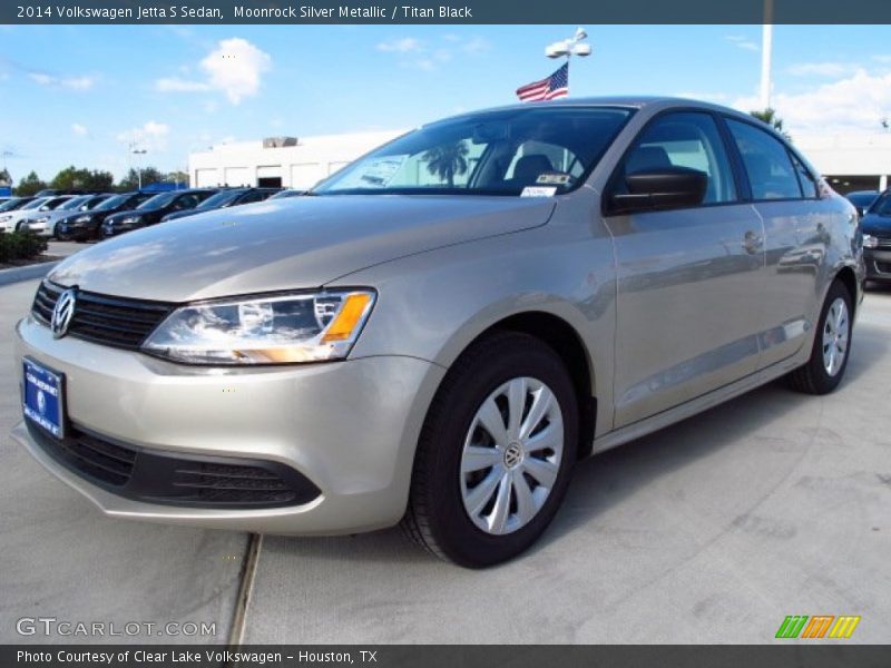 Moonrock Silver Metallic / Titan Black 2014 Volkswagen Jetta S Sedan
