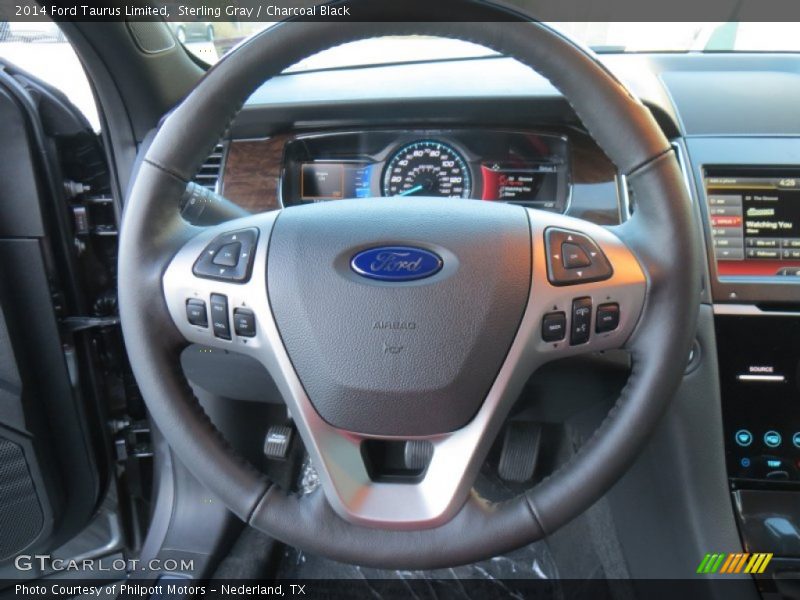 Sterling Gray / Charcoal Black 2014 Ford Taurus Limited