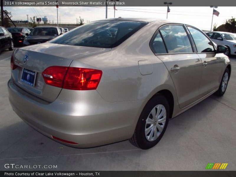 Moonrock Silver Metallic / Titan Black 2014 Volkswagen Jetta S Sedan