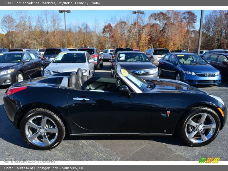 Mysterious Black / Ebony 2007 Pontiac Solstice Roadster