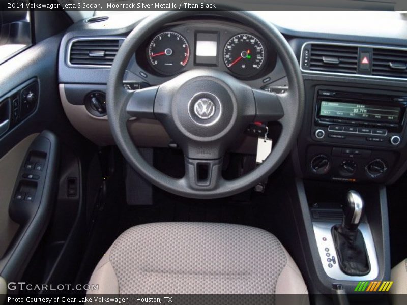 Moonrock Silver Metallic / Titan Black 2014 Volkswagen Jetta S Sedan