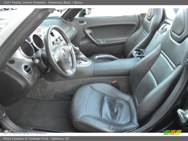 Mysterious Black / Ebony 2007 Pontiac Solstice Roadster
