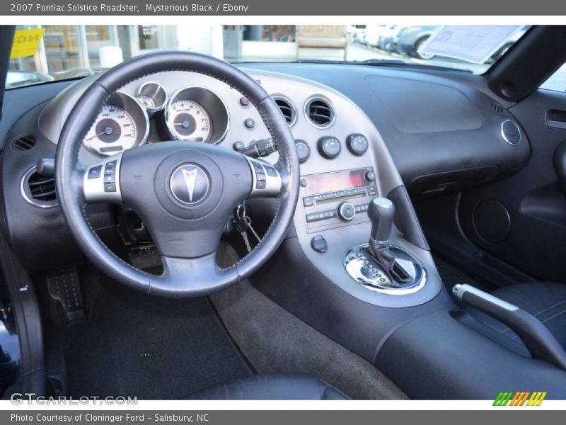 Mysterious Black / Ebony 2007 Pontiac Solstice Roadster