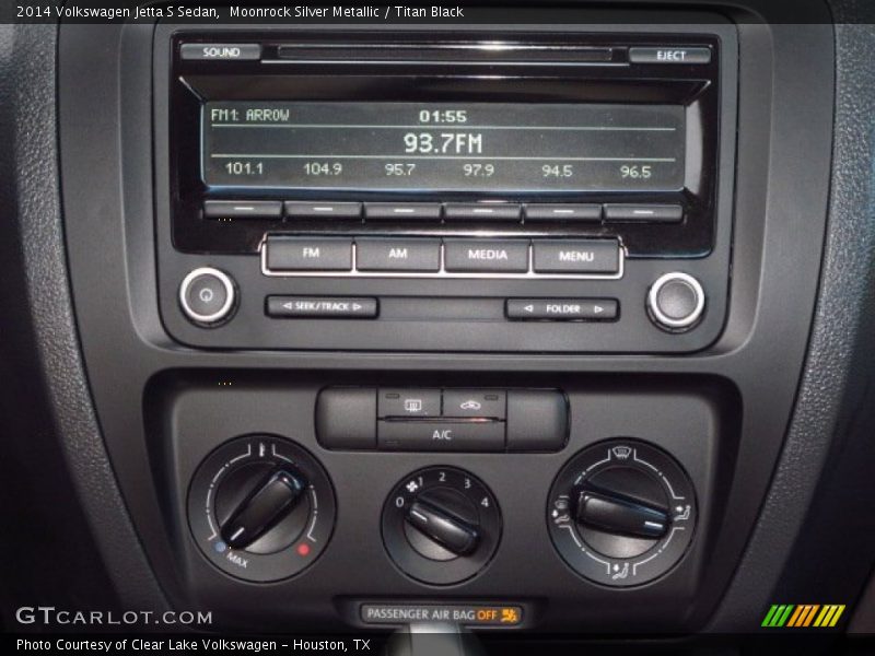 Moonrock Silver Metallic / Titan Black 2014 Volkswagen Jetta S Sedan