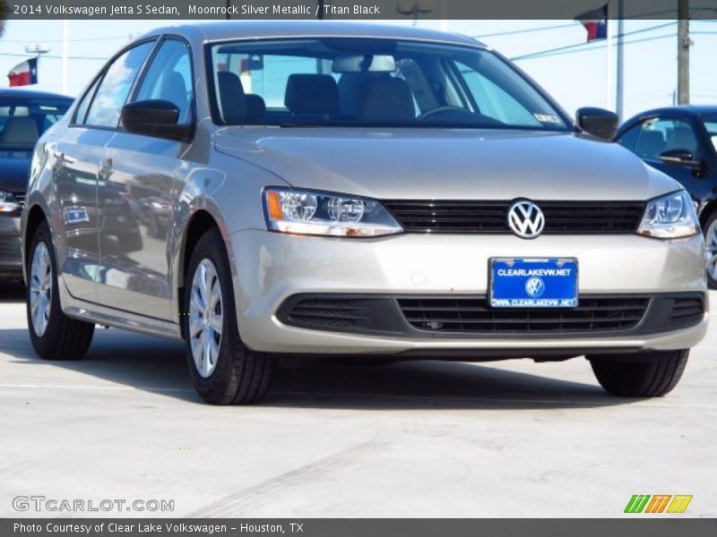 Moonrock Silver Metallic / Titan Black 2014 Volkswagen Jetta S Sedan