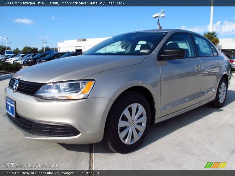 Moonrock Silver Metallic / Titan Black 2014 Volkswagen Jetta S Sedan