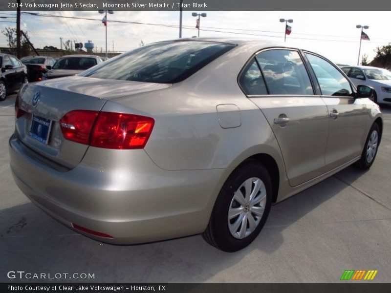 Moonrock Silver Metallic / Titan Black 2014 Volkswagen Jetta S Sedan