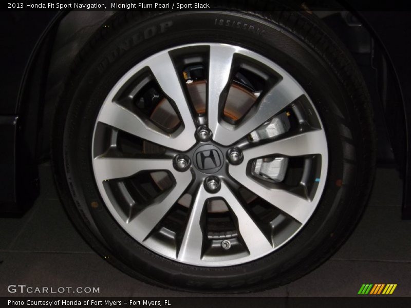Midnight Plum Pearl / Sport Black 2013 Honda Fit Sport Navigation