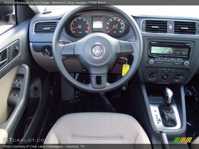 Moonrock Silver Metallic / Titan Black 2014 Volkswagen Jetta S Sedan