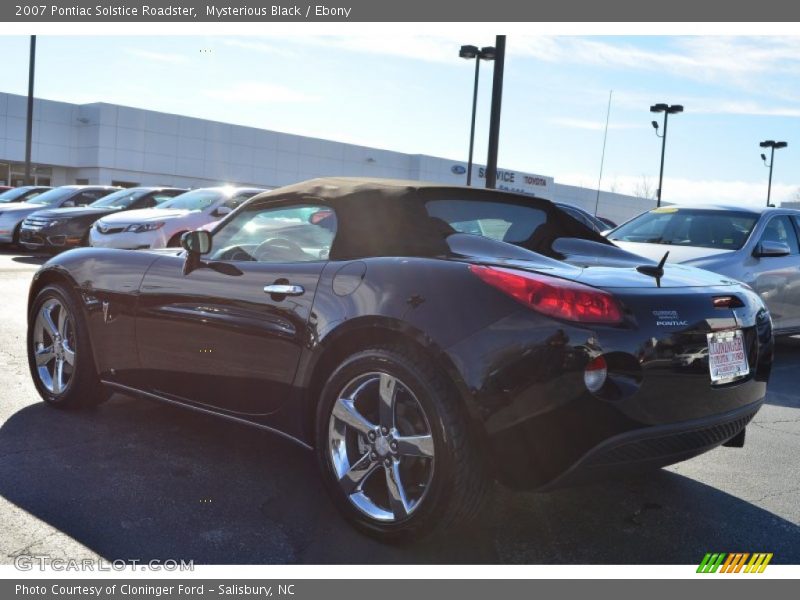 Mysterious Black / Ebony 2007 Pontiac Solstice Roadster
